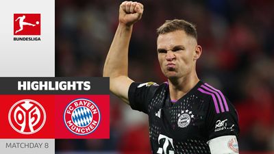 HØJDEPUNKTER OG MÅL Mainz vs Bayern München (1-3, Tyskland Bundesliga I)
