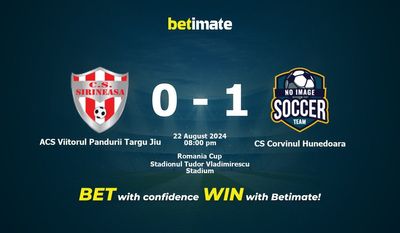 Prediksi ACS Viitorul Pandurii Targu Jiu vs CS Corvinul Hunedoara, Peluang & Tips Taruhan 22/08/2024
