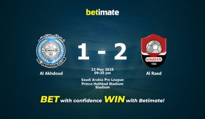 Prediksi, Peluang & Tips Taruhan Al Akhdoud vs Al Raed 22/05/2025