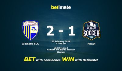 Prediksi Al Dhafra SCC vs Masafi, Peluang & Tips Taruhan 23/02/2024