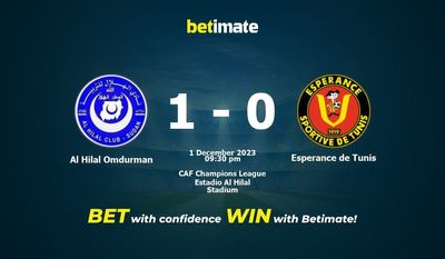 Prediksi Al Hilal Omdurman vs Esperance de Tunis, Peluang & Tips Taruhan 12/01/2023