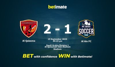 Prediksi, Peluang & Tips Taruhan Al Qaisoma vs Al Ain FC 15/09/2023