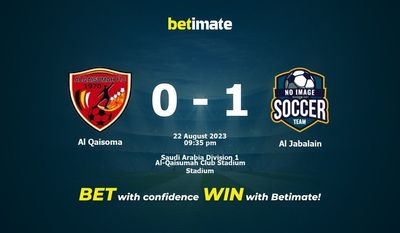 Prediksi, Peluang & Tips Taruhan Al Qaisoma vs Al Jabalain 22/08/2023