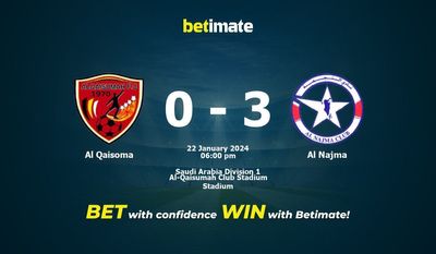 Prediksi Al Qaisoma vs Al Najma, Peluang & Tips Taruhan 22/01/2024
