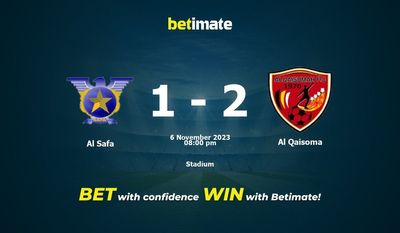 Prediksi Al Safa vs Al Qaisoma, Peluang & Tips Taruhan 11/06/2023