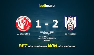 Prediksi Al-Shamal SC vs Al-Mu'aidar, Peluang & Tips Taruhan 29/02/2024