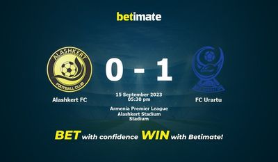 Prediksi Alashkert FC vs FC Urartu, Peluang & Tips Taruhan 15/09/2023