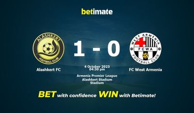 Prediksi, Peluang & Tips Taruhan Alashkert FC vs FC West Armenia 10/04/2023