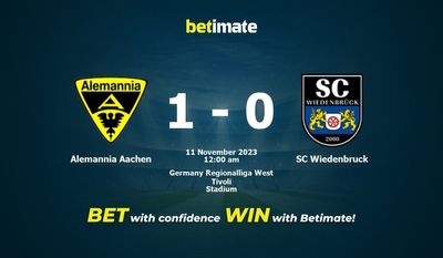 Prediksi Alemannia Aachen vs SC Wiedenbruck, Peluang & Tips Taruhan 10/11/2023