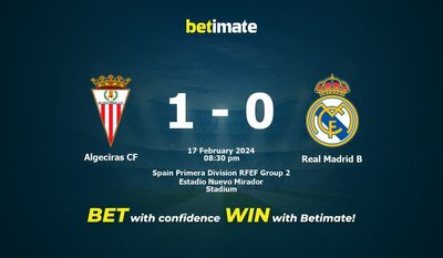 Prediksi, Peluang & Tip Taruhan Algeciras CF vs Real Madrid B 17/02/2024