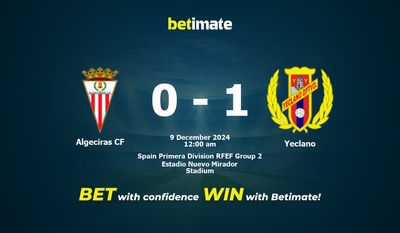 Prediksi Algeciras CF vs Yeclano, Peluang & Tip Taruhan 12/08/2024