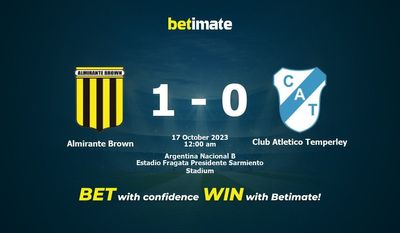Prediksi Almirante Brown vs Club Atletico Temperley, Peluang & Tips Taruhan 16/10/2023