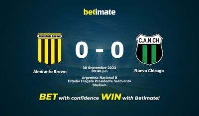 Prediksi Almirante Brown vs Nueva Chicago, Peluang & Tips Taruhan 30/09/2023