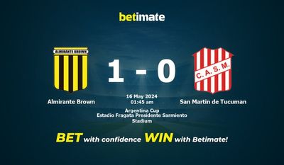 Prediksi Almirante Brown vs San Martin de Tucuman, Peluang & Tip Taruhan 15/05/2024