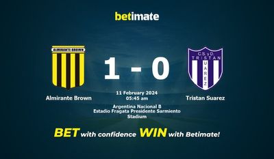 Prediksi Almirante Brown vs Tristan Suarez, Peluang & Tips Taruhan 02/11/2024
