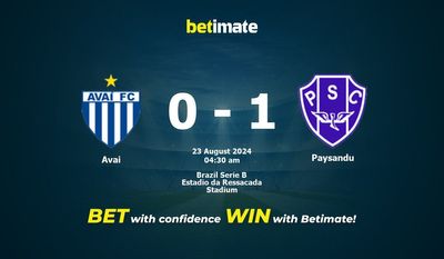 Prediksi Avai vs Paysandu, Peluang & Tip Taruhan 22/08/2024
