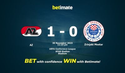 Prediksi, Peluang & Tips Taruhan AZ vs Zrinjski Mostar 30/11/2023