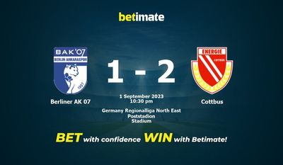 Berliner AK 07 vs Prediksi Cottbus, Peluang & Tips Taruhan 09/01/2023