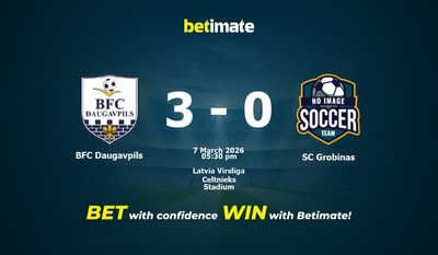 Prediksi, Peluang & Tips Taruhan BFC Daugavpils vs SC Grobinas 03/07/2026