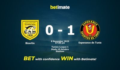 Prediksi Bizertin vs Esperance de Tunis, Peluang & Tips Taruhan 11/08/2023