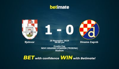 Prediksi Bjelovar vs Dinamo Zagreb, Peluang & Tips Taruhan 20/11/2024