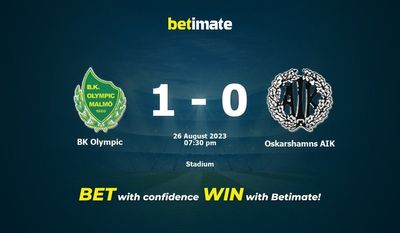 Prediksi BK Olympic vs Oskarshamns AIK, Peluang & Tips Taruhan 26/08/2023