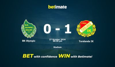 Prediksi BK Olympic vs Torslanda IK, Peluang & Tips Taruhan 27/10/2024