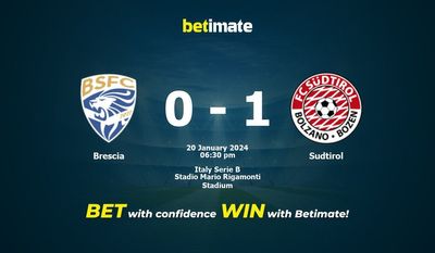 Prediksi Brescia vs Sudtirol, Peluang & Tips Taruhan 20/01/2024