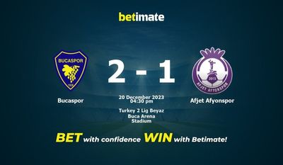 Prediksi Bucaspor vs Afjet Afyonspor, Peluang & Tips Taruhan 20/12/2023