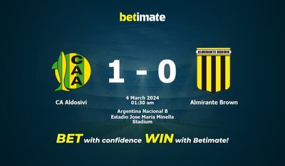 Prediksi CA Aldosivi vs Almirante Brown, Peluang & Tip Taruhan 03/03/2024
