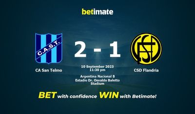 Prediksi CA San Telmo vs CSD Flandria, Peluang & Tips Taruhan 09/10/2023
