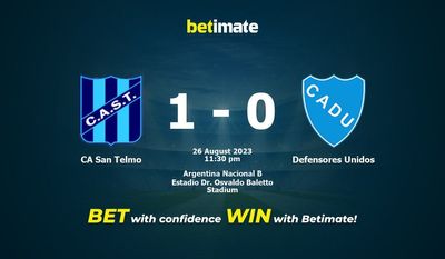 Prediksi CA San Telmo vs Defensores Unidos, Peluang & Tips Taruhan 26/08/2023