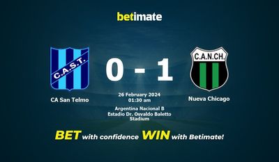 Prediksi CA San Telmo vs Nueva Chicago, Peluang & Tips Taruhan 25/02/2024