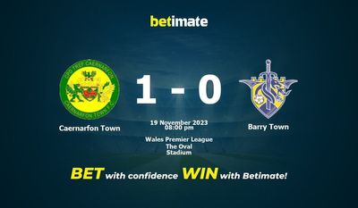 Prediksi Caernarfon Town vs Barry Town, Peluang & Tips Taruhan 19/11/2023