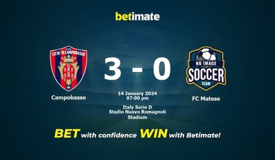 Prediksi Campobasso vs FC Matese, Peluang & Tips Taruhan 14/01/2024