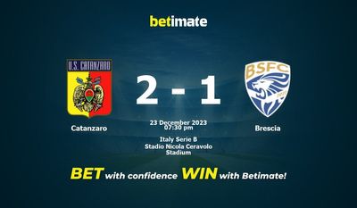Prediksi Catanzaro vs Brescia, Peluang & Tips Taruhan 23/12/2023