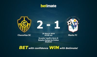 Prediksi Chacaritas SC vs Manta FC, Peluang & Tips Taruhan 28/03/2024