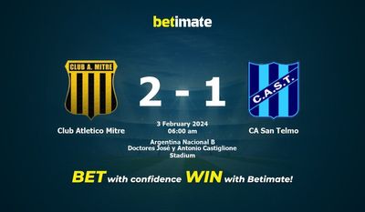 Prediksi Club Atletico Mitre vs CA San Telmo, Peluang & Tips Taruhan 02/03/2024