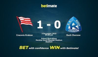 Prediksi Cracovia Krakow vs Ruch Chorzow, Peluang & Tips Taruhan 12/03/2023
