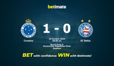 Prediksi Cruzeiro vs EC Bahia, Peluang & Tips Taruhan 19/10/2024