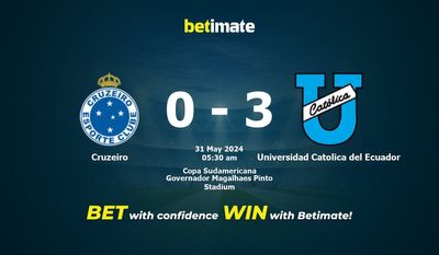 Prediksi Cruzeiro vs Universidad Catolica del Ecuador, Peluang & Tips Taruhan 31/05/2024