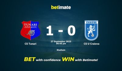 Prediksi CS Tunari vs CS U Craiova, Peluang & Tips Taruhan 27/09/2023
