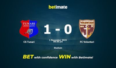 Prediksi CS Tunari vs FC Voluntari, Peluang & Tips Taruhan 11/01/2023