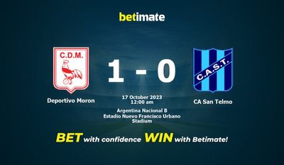 Prediksi Deportivo Moron vs CA San Telmo, Peluang & Tips Taruhan 16/10/2023