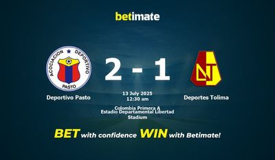 Prediksi Deportivo Pasto vs Deportes Tolima, Peluang & Tips Taruhan 07/12/2025