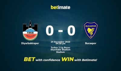 Prediksi, Peluang & Tips Taruhan Diyarbakirspor vs Bucaspor 24/12/2023