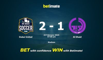 Prediksi Dubai United vs Al Dhaid, Peluang & Tips Taruhan 23/02/2024