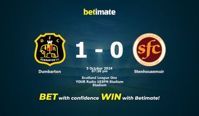 Prediksi, Peluang & Tips Taruhan Dumbarton vs Stenhousemuir 05/10/2024