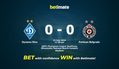 Prediksi Dynamo Kiev vs Partizan Belgrade, Peluang & Tips Taruhan 23/07/2024