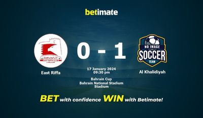 Prediksi Riffa Timur vs Al Khalidiyah, Peluang & Tips Taruhan 17/01/2024